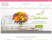Tablet Screenshot of fruitsandflowers.net
